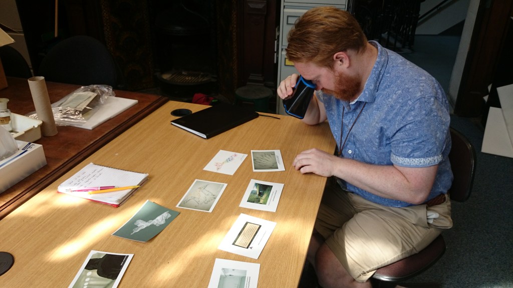 David Waterhouse using my AR binoculars