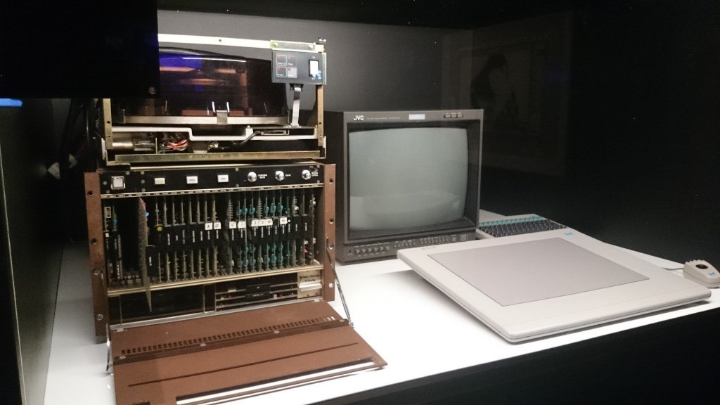 Quantel Paintbox, 1981, predecessor of the Wacom Tablet, revolutionised the way graphics were produced