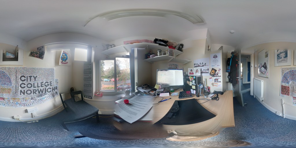 360 panosphere in my office