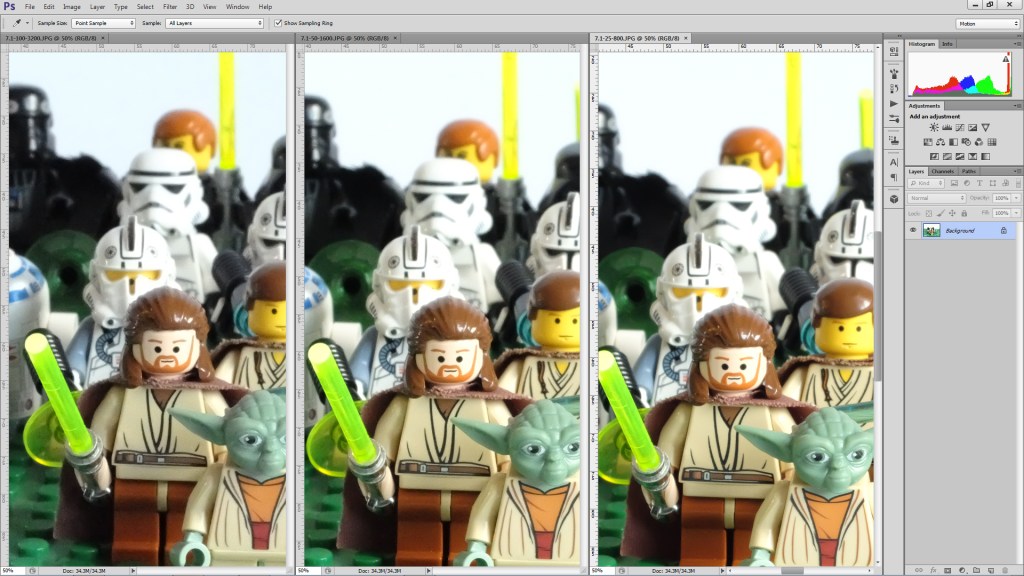 The Fuji X30 ISO comparison